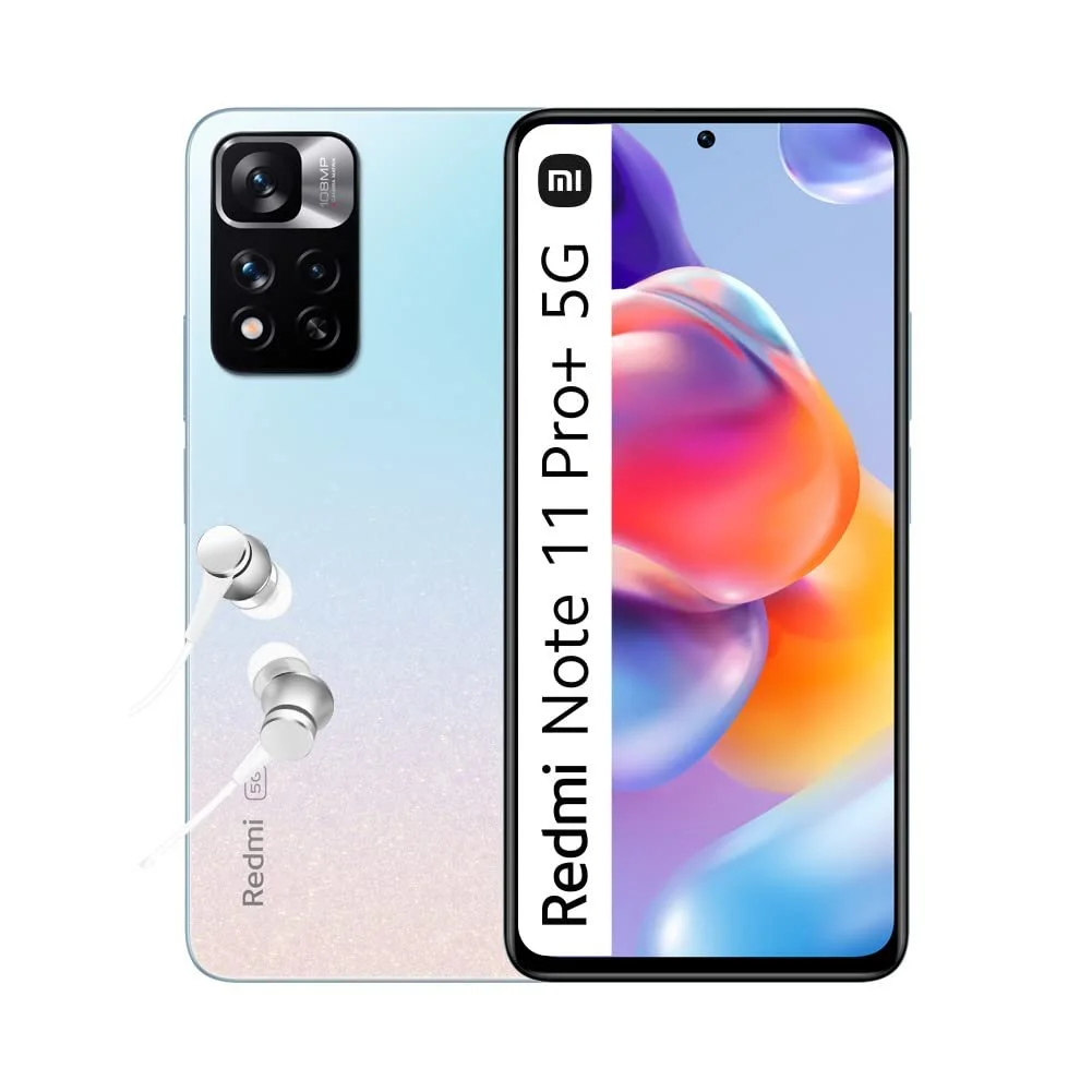 Смартфон Xiaomi Redmi Note 11 Pro + 5G з навушниками 6+128 GB 6.67" 120 Гц FHD + AMOLED 120 Вт HyperCharge 108 MP Star Blue, фото №1