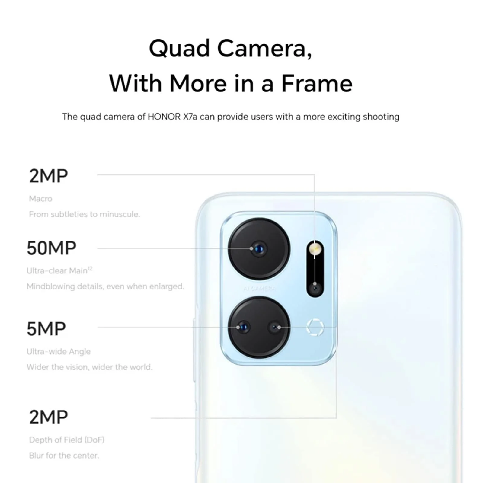 Смартфон HONOR X7a 4GB 128GB 6.74" 90Hz 50MP Android 12 5230 мАг Black, фото №4