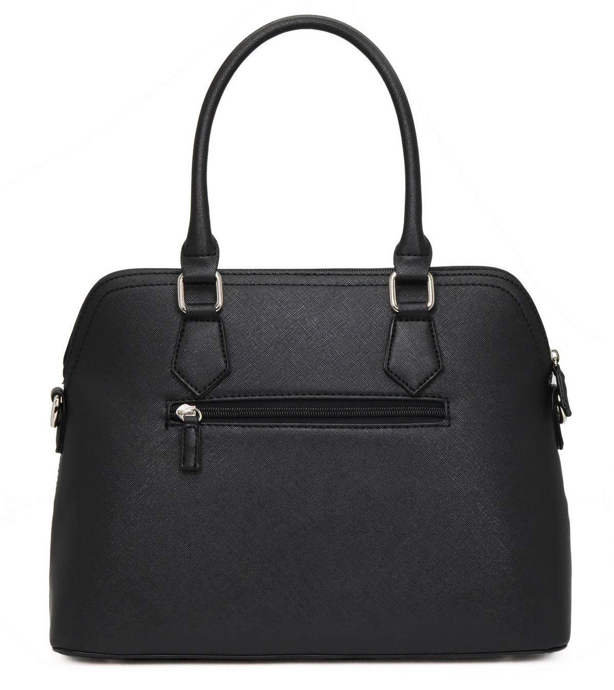 Сумка з ручками David Jones Bugatti Bowling Style, тоут, PU шкіра, різнокольорова смужка, чорний, фото №5