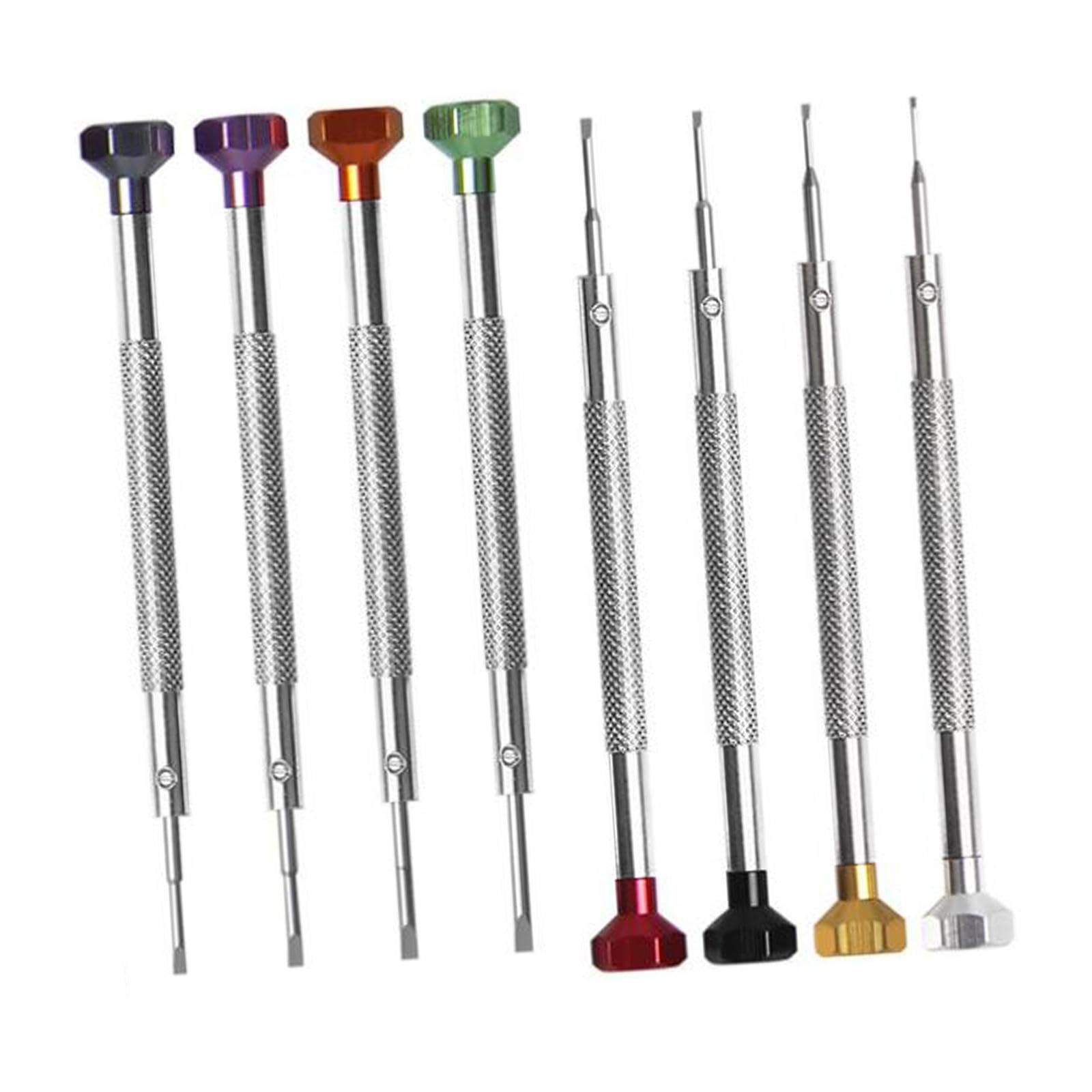 Набор отверток Baoblaze 8шт Small Screwdriver 0.6-2.0mm Professional Flat Head, фото №1