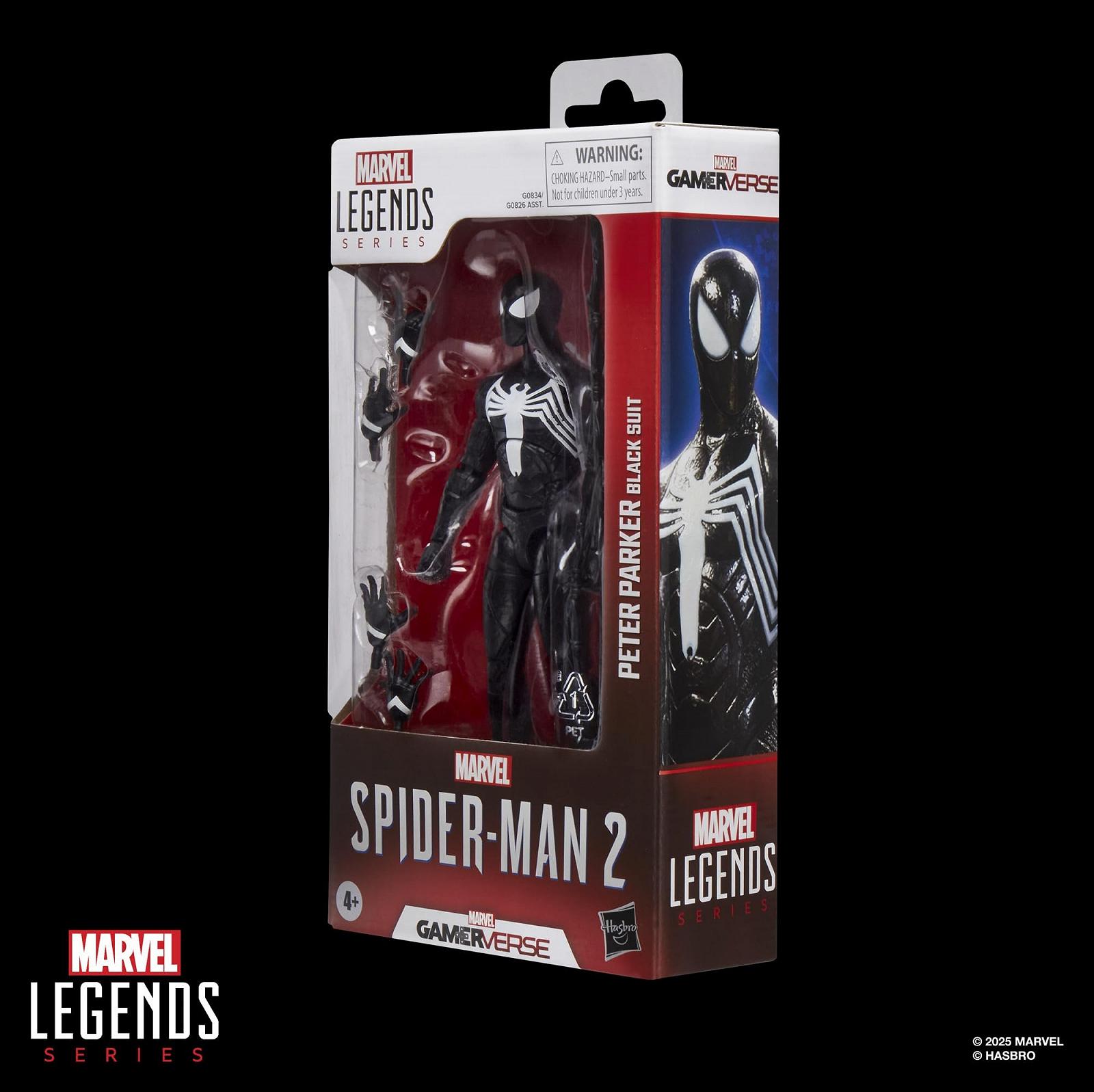 Фігурка Людина-павук Marvel Legends Series Gamerverse Пітер Паркер Чорний Костюм, фото №9