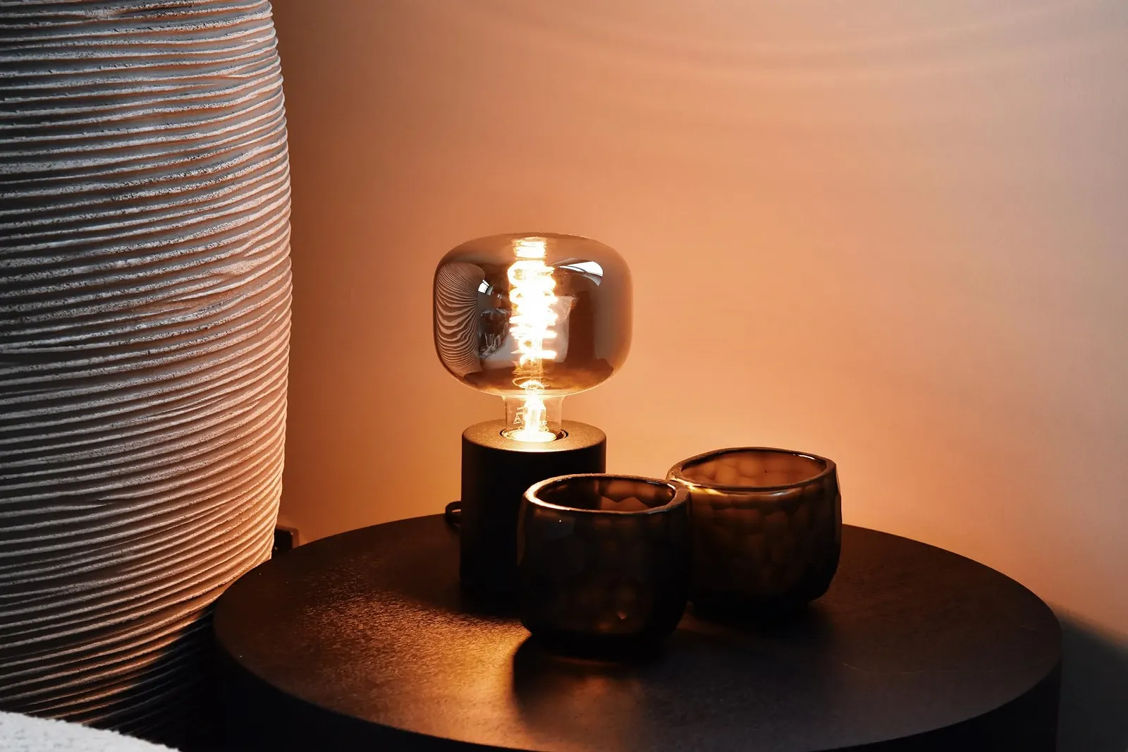 Настільна лампа Calex Пластикова 9 x 9 x 9 см Чорна, фото №6