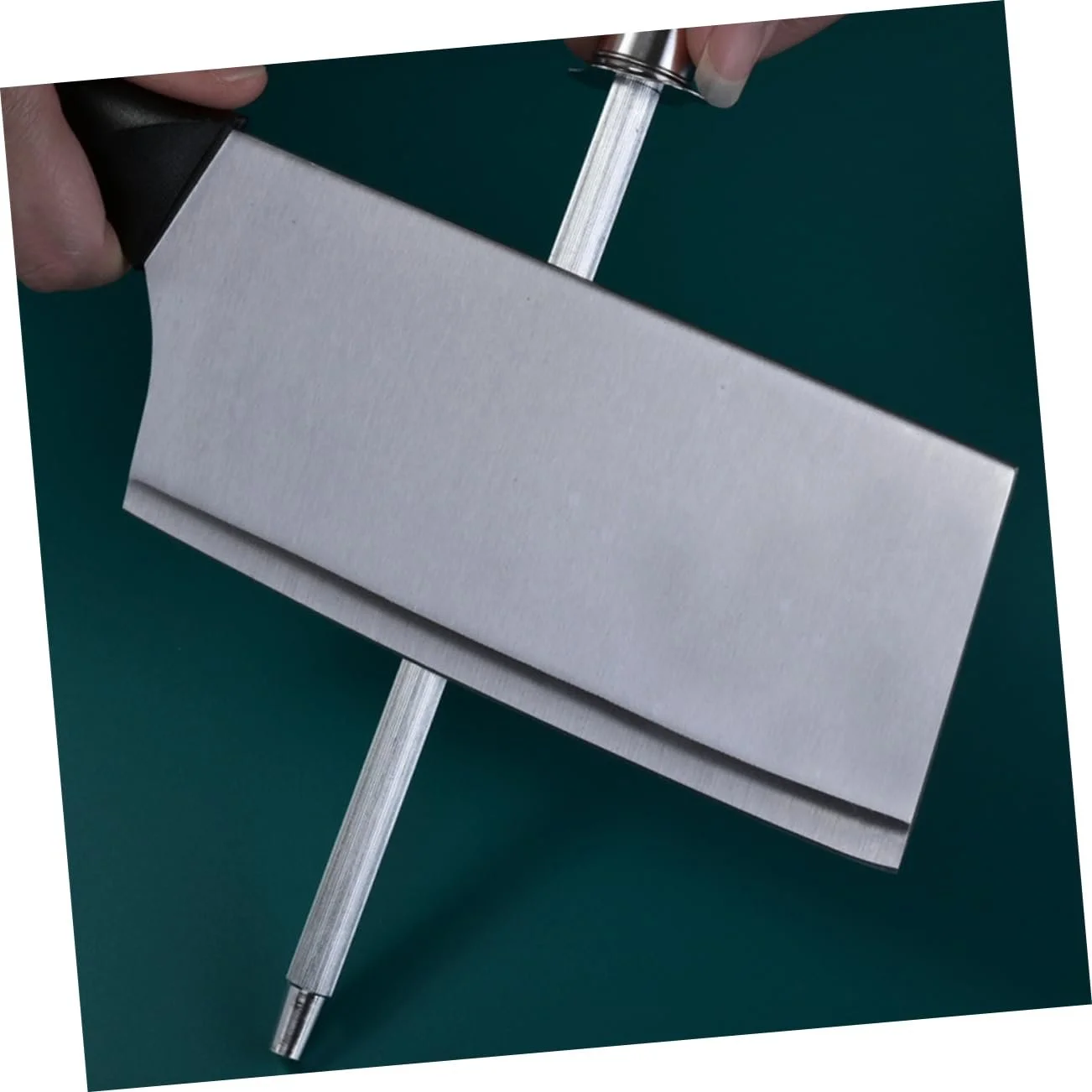 Мусат Ciieeo 2 штуки нержавіюча сталь ручний заточувальний стержень для різних типів ножів, фото №9