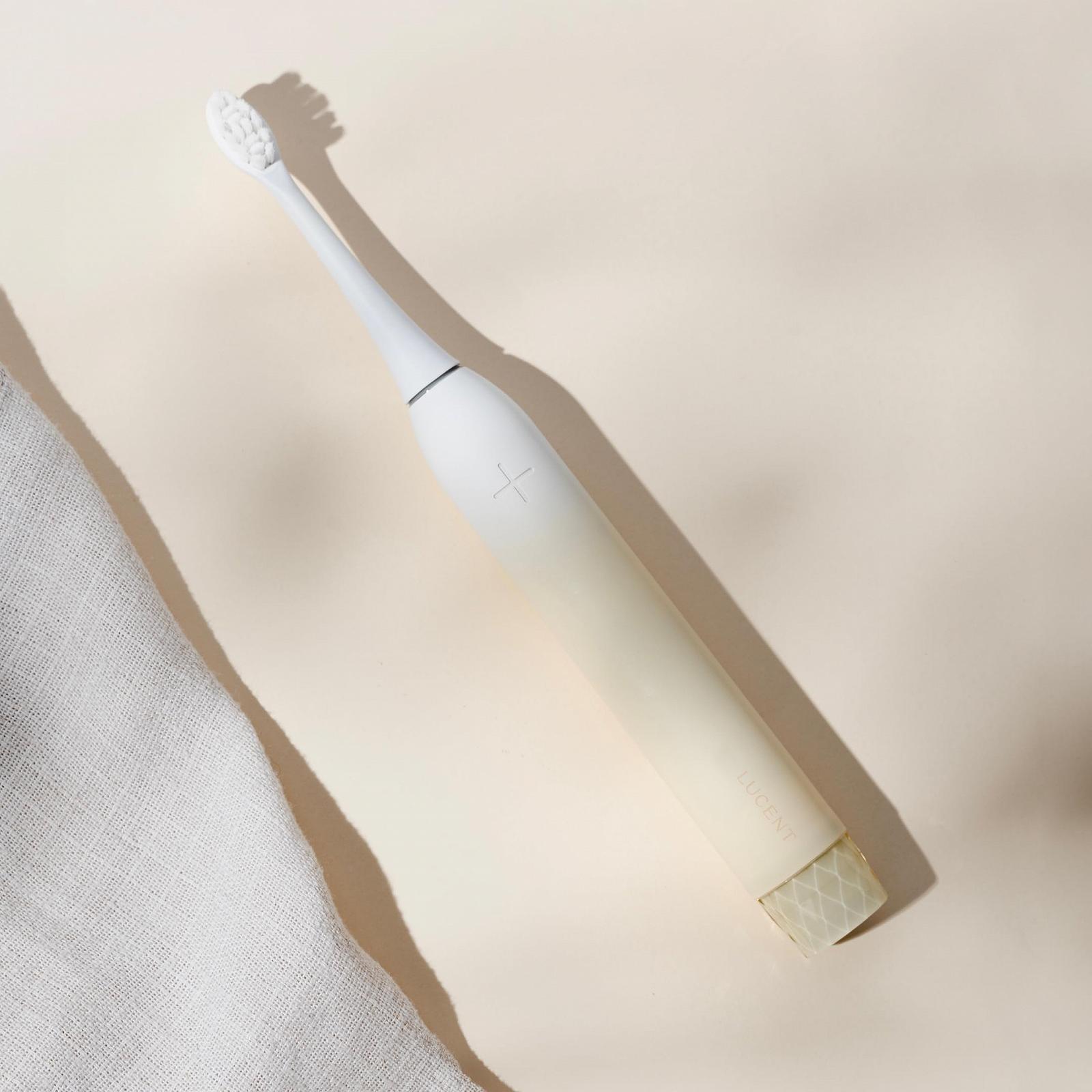 Електрична звукова зубна щітка Be Lucent Prism Sonic автоматичне увімкнення/вимкнення, таймер, 3 режими, датчик тиску, 60 днів автономної роботи Кремова ваніль, фото №8