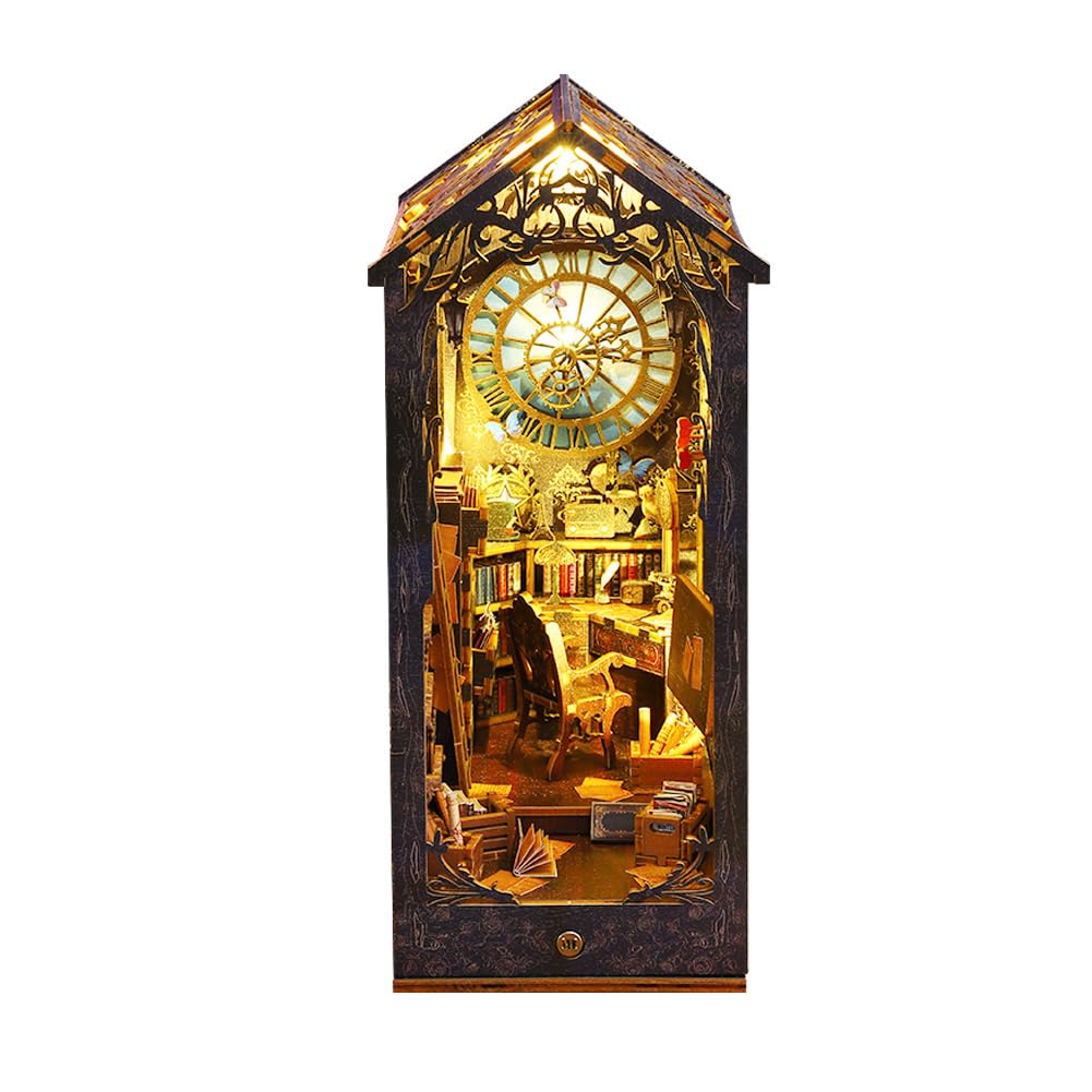 Конструктор HJBHDOLL DIY Book Nook Kit 3D деревянный кукольный дом с LED подсветкой для подростков и взрослых (Книга с музыкальной шкатулкой), фото №6 Конструктор HJBHDOLL DIY Book Nook Kit 3D деревянный кукольный дом с LED подсветкой для подростков и взрослых (Книга с музыкальной шкатулкой), фото №6