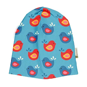 Шапка Maxomorra с птичками, органический хлопок - Фото 1