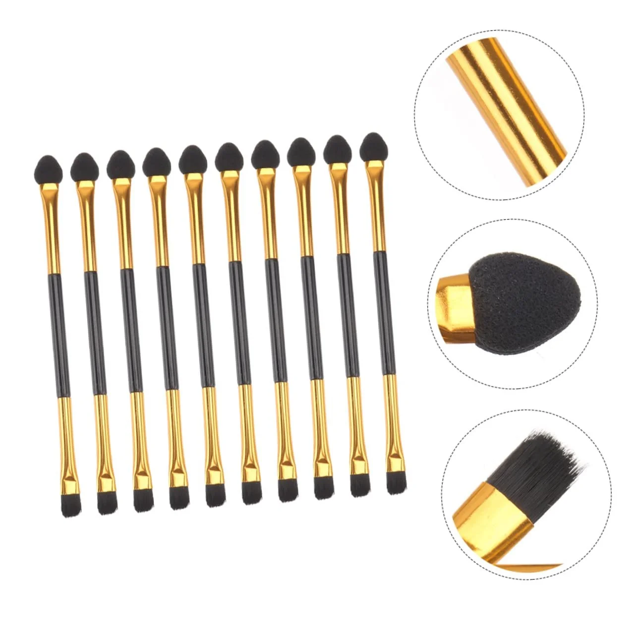 Набір пензлів для брів і очей minkissy 80 штук, фото №7