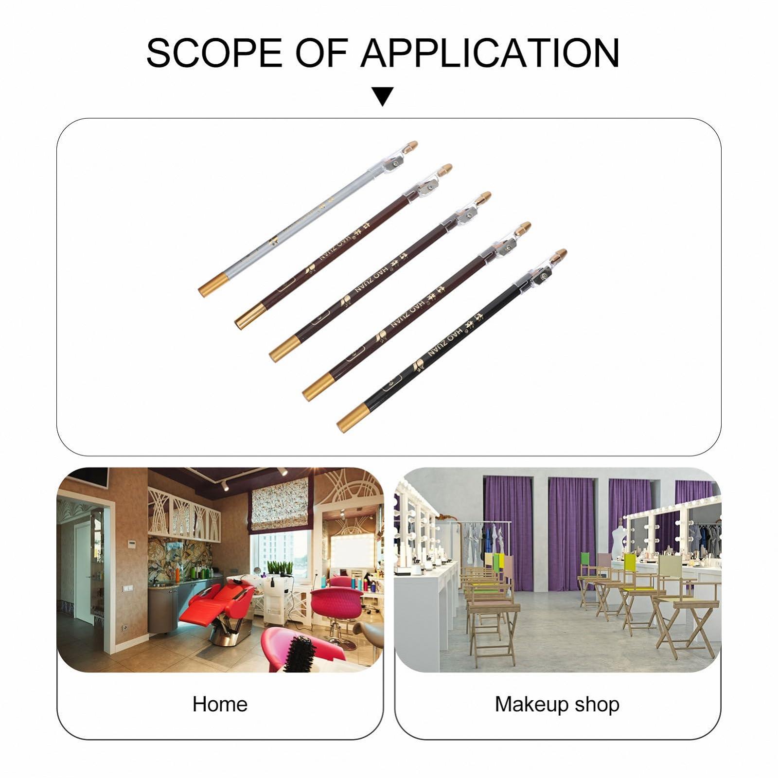 Олівець HONMEET Haozhuang для брів і підводки для очей Темно-коричневий Дерев'яний Упаковка з 5, фото №2 Олівець HONMEET Haozhuang для брів і підводки для очей Темно-коричневий Дерев'яний Упаковка з 5, фото №2