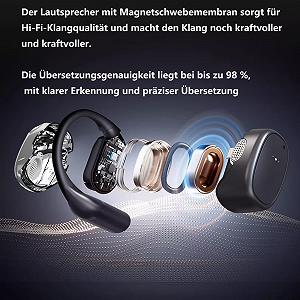 Навушники-перекладачі AI, в реальному часі, Bluetooth synthetic.ua - Фото 1