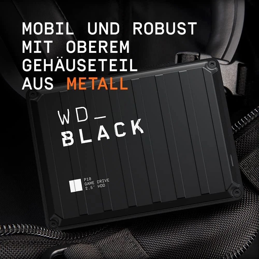 Внешний HDD WD Black P10 Game Drive 6TB Black, фото №4