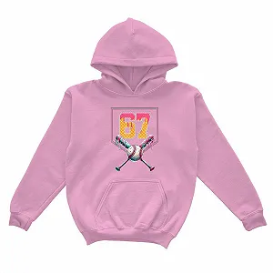 Худі для дівчинки з графічним принтом і передньою кишенею synthetic.ua - Фото 1