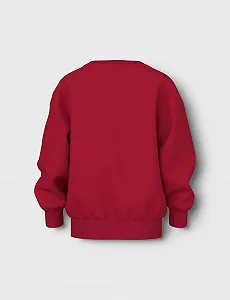 Свитшот NAME IT Nmfvismas LS Nreg Sweat Bru для девочек synthetic.ua - Фото 1