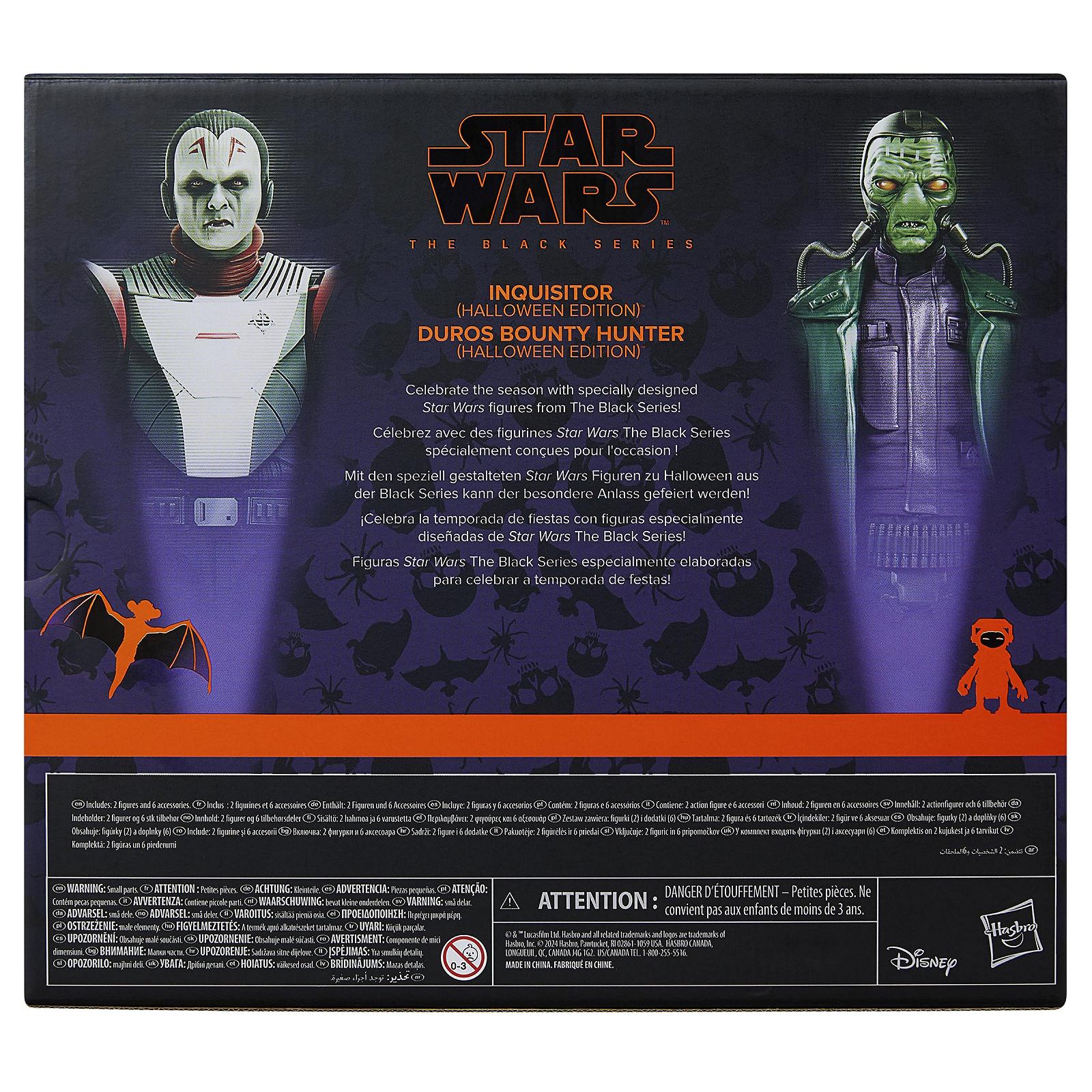 Набір фігурок Star Wars The Black Series Інквізитор та Дурос Мисливець за головами (Halloween Edition), масштаб 15 см, фото №5