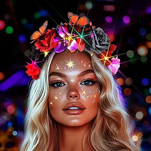 Обруч Квітка Метелик LED Мексиканський Стиль synthetic.ua - Фото 1