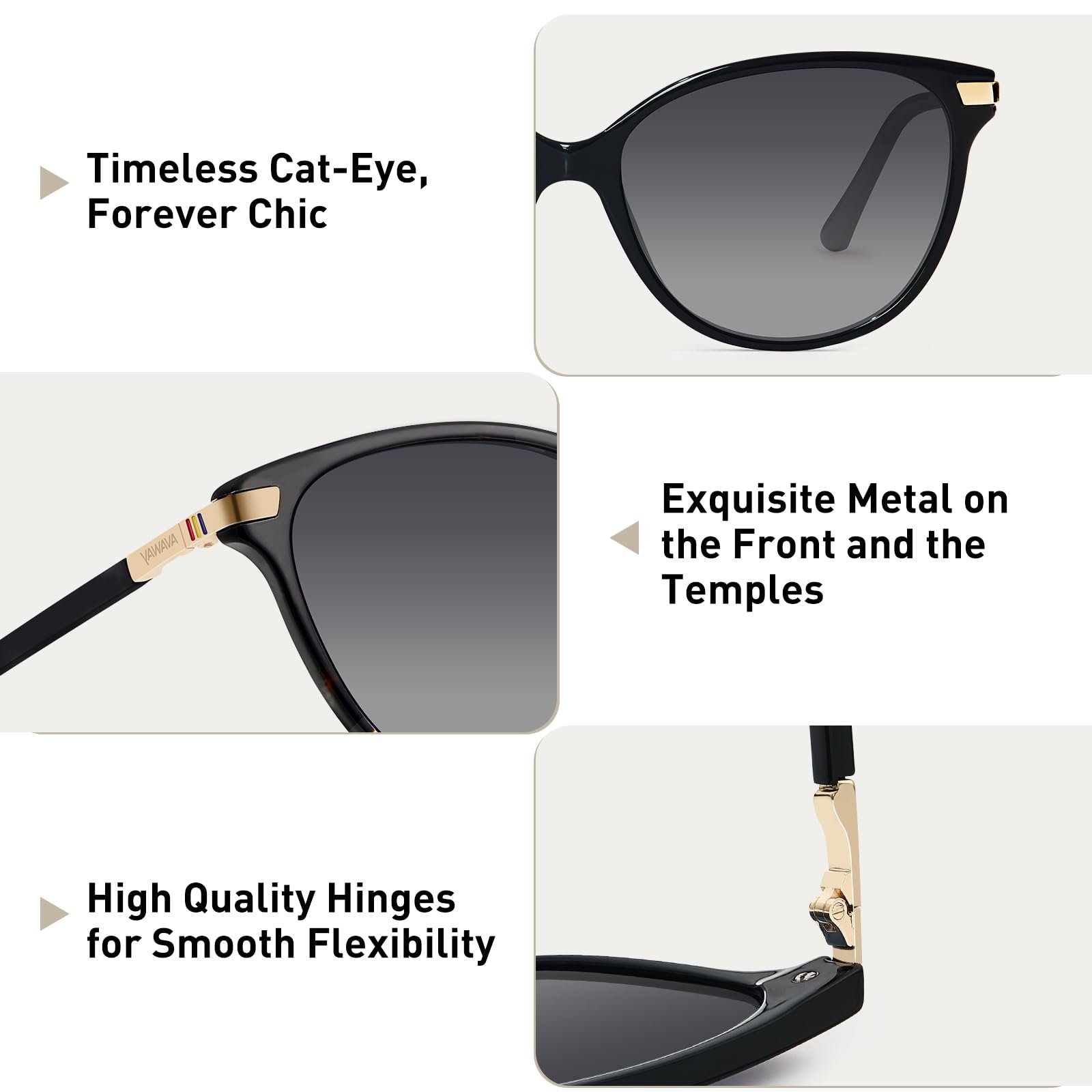 Сонцезахисні окуляри Retro AVAWAY Поляризовані для жінок Захист від УФ-випромінювання, фото №8