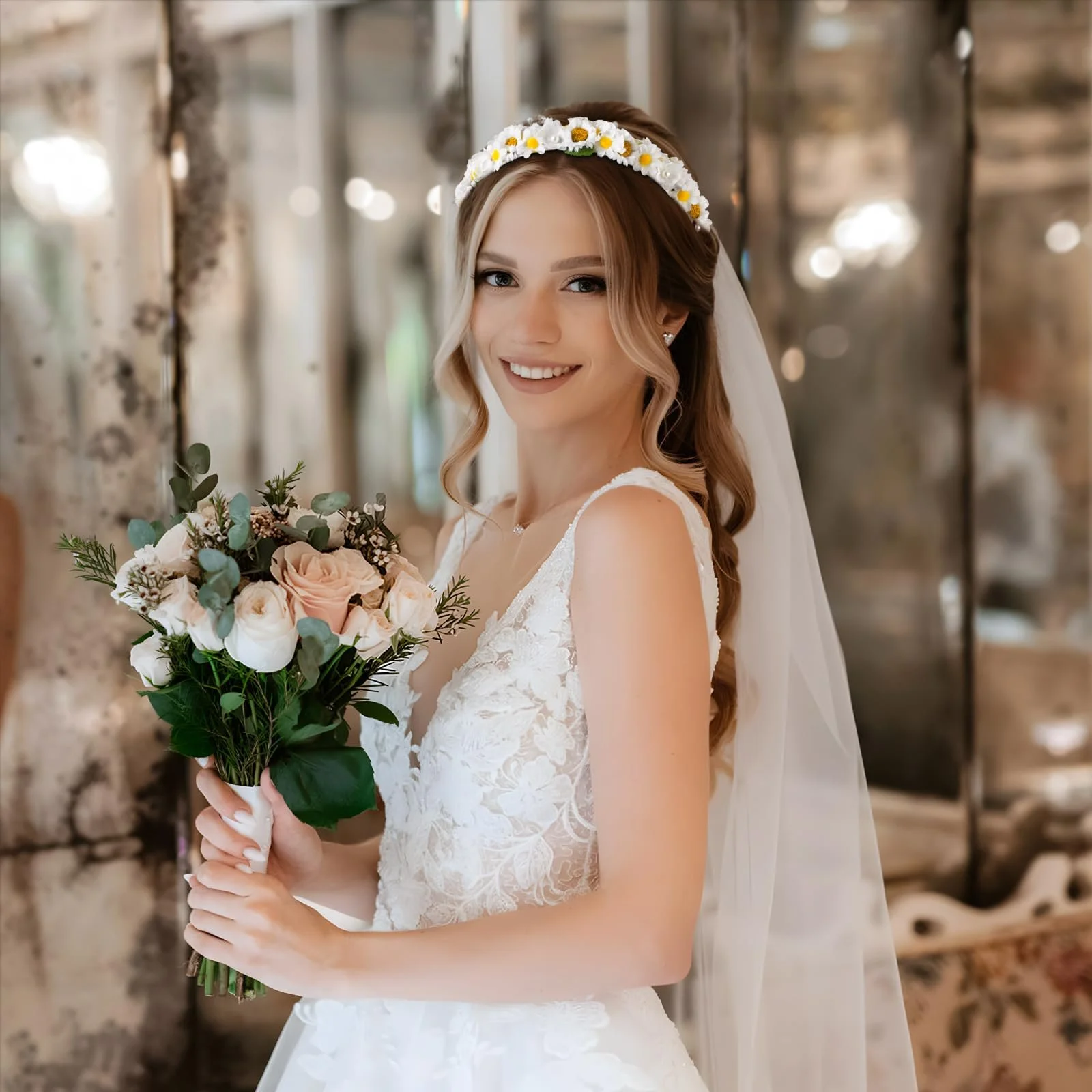 Обруч Квітка Соняшники Аксесуари для волосся, фото №5