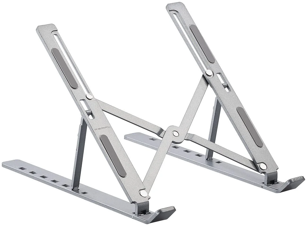 Подставка для ноутбука PEARL Алюминиевая Портативная до 39,5 см (15,6 дюймов) 6 Углов наклона, фото №1
