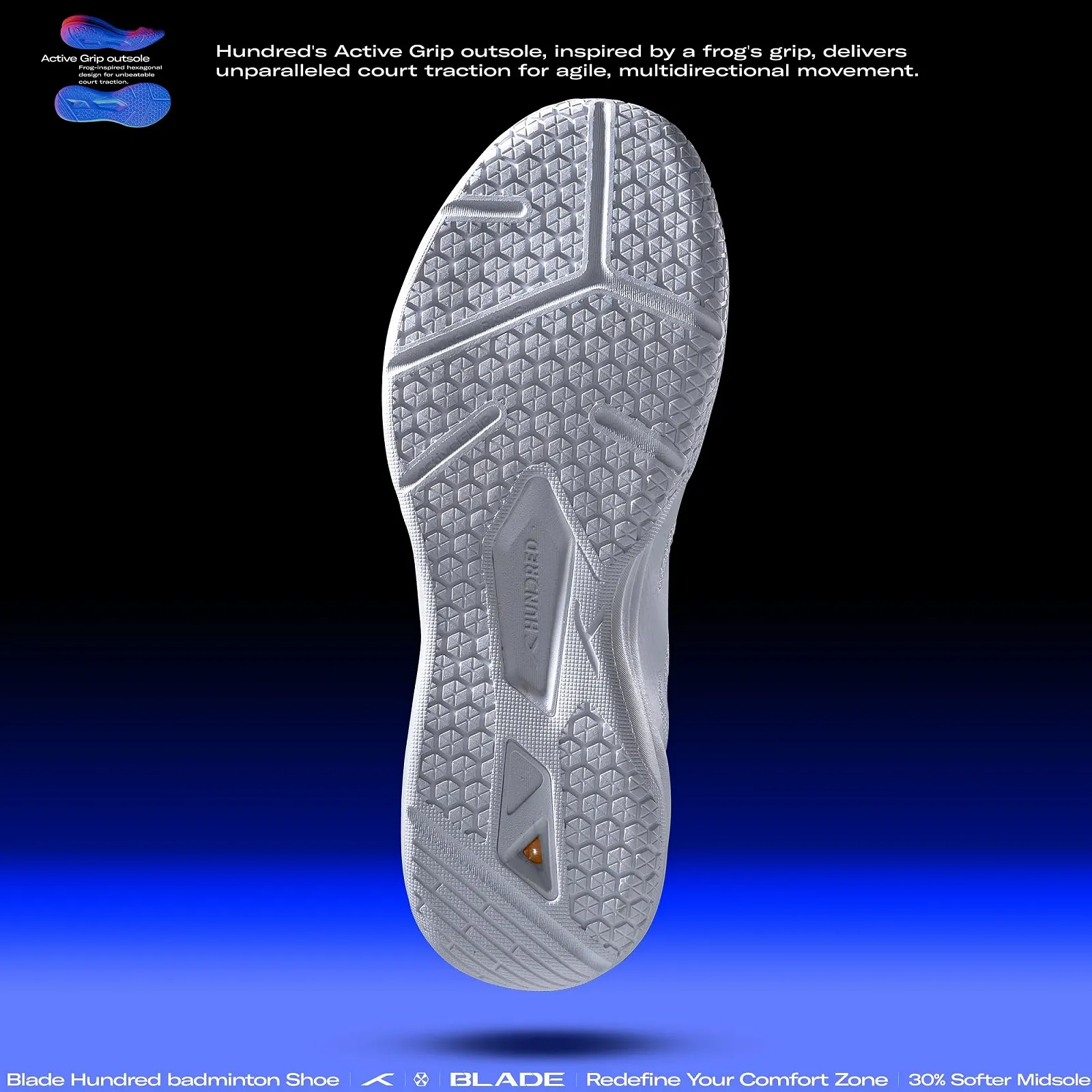 Кросівки для бадмінтону HUNDRED Blade, фото №3
