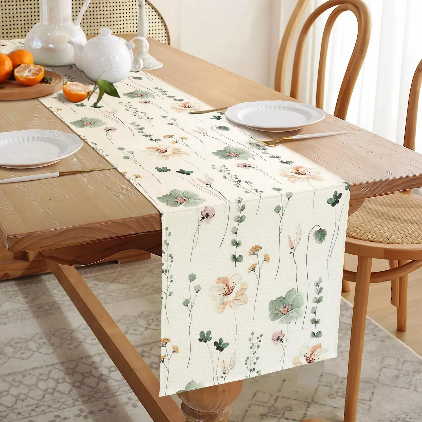 Ранер YCOLL Decorative Summer Plants Flowers водовідштовхувальна що миється 40 x 140 см, фото №3 Ранер YCOLL Decorative Summer Plants Flowers водовідштовхувальна що миється 40 x 140 см, фото №3