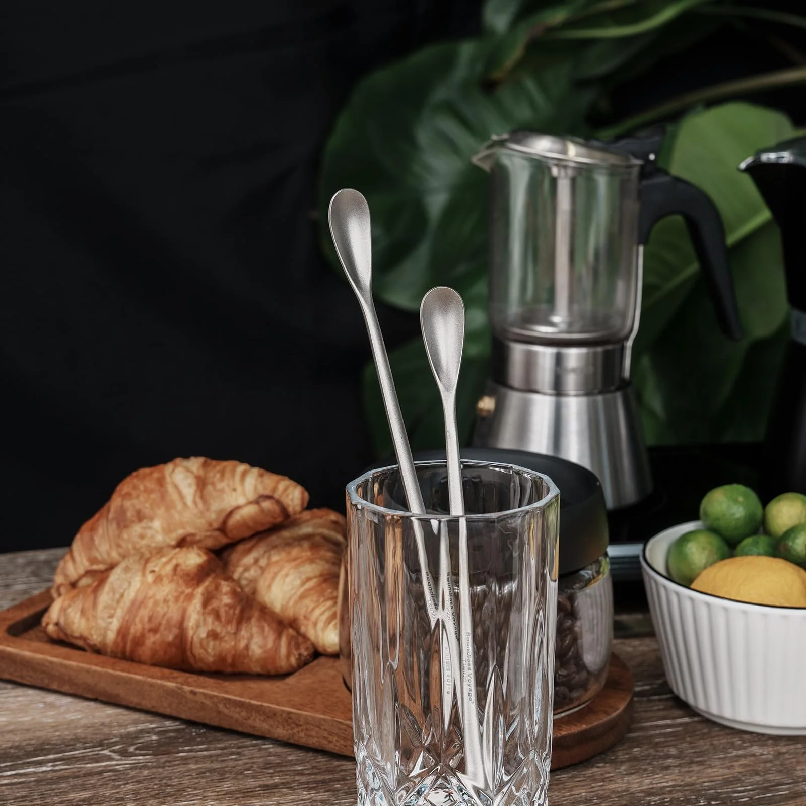 Ложка кофейная Titan Boundless Voyage Ti1034T+Ti1035T, 19,3/22,8 см, для латте, эспрессо, горячего шоколада, десерта, фото №5