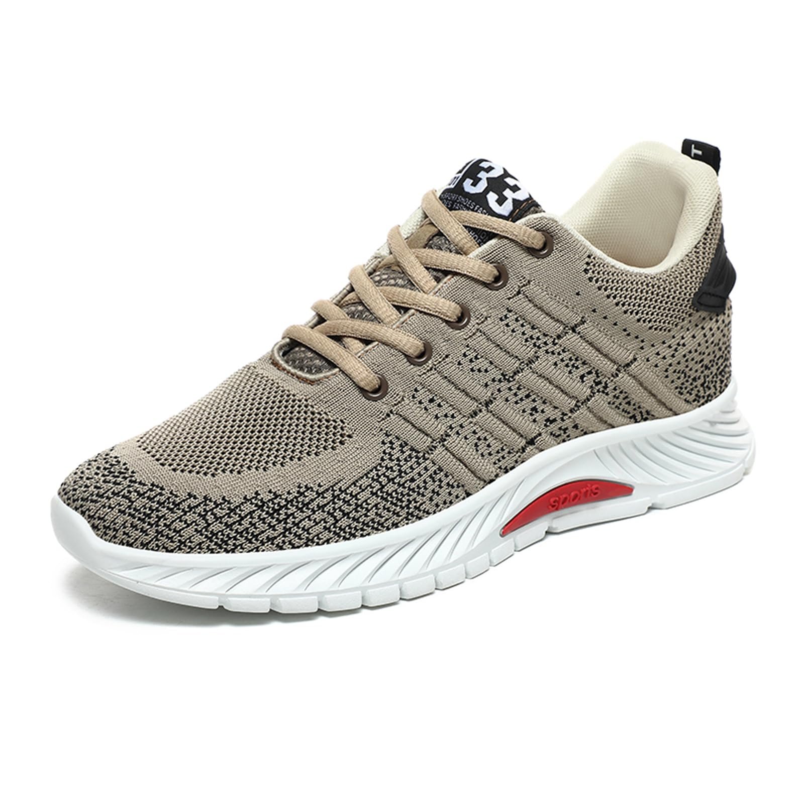 Мужские кроссовки FLIOZY на платформе 6 см, легкие и дышащие спортивные кроссовки с нескользящей подошвой, скрытая платформа для повседневного использования и отдыха, фото №1