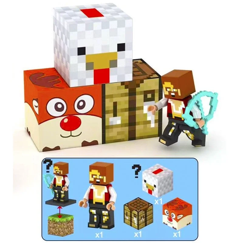 Магнитный конструктор Minecraft, строительные блоки, фото №3