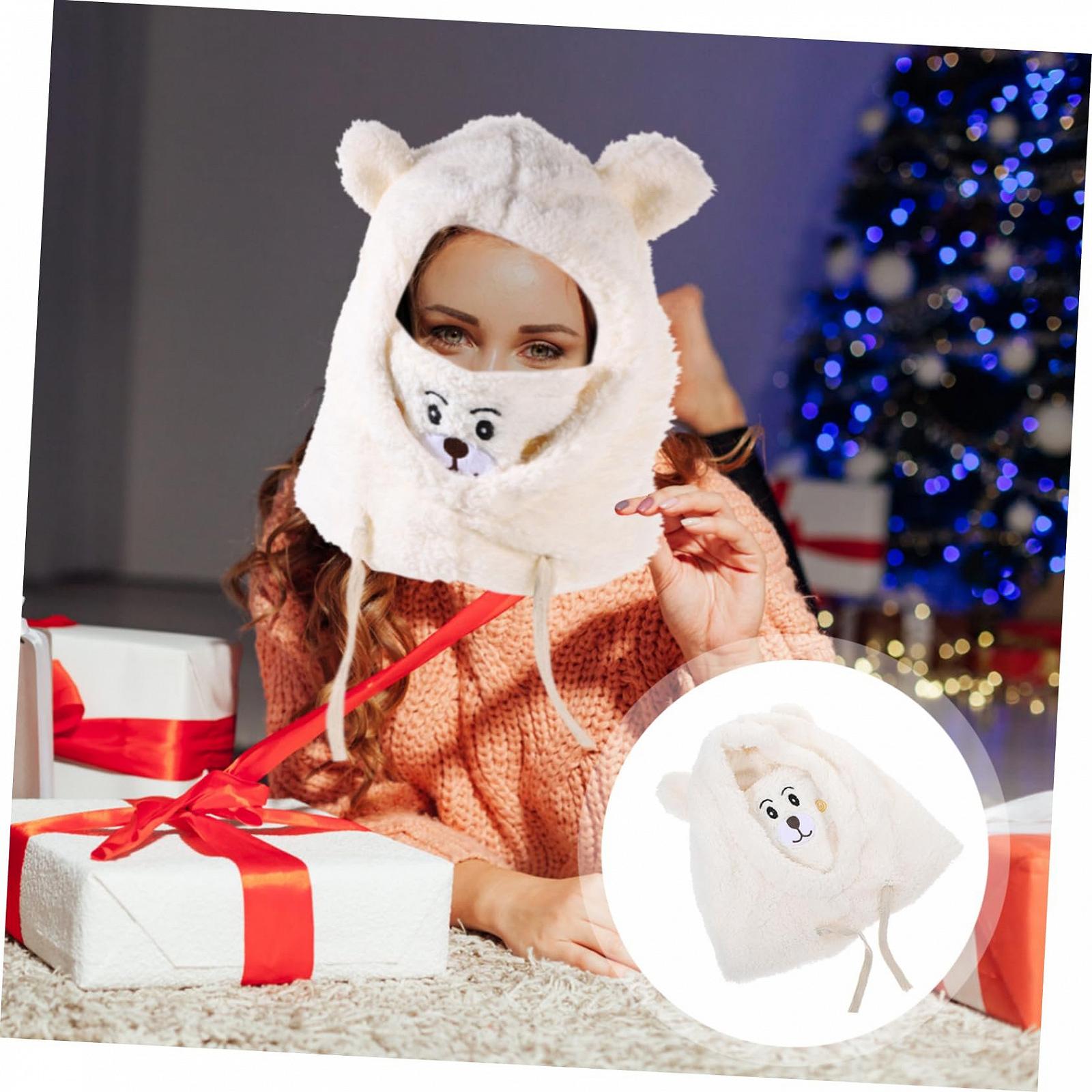 Плюшевая шапка LIFKOME, фото №3