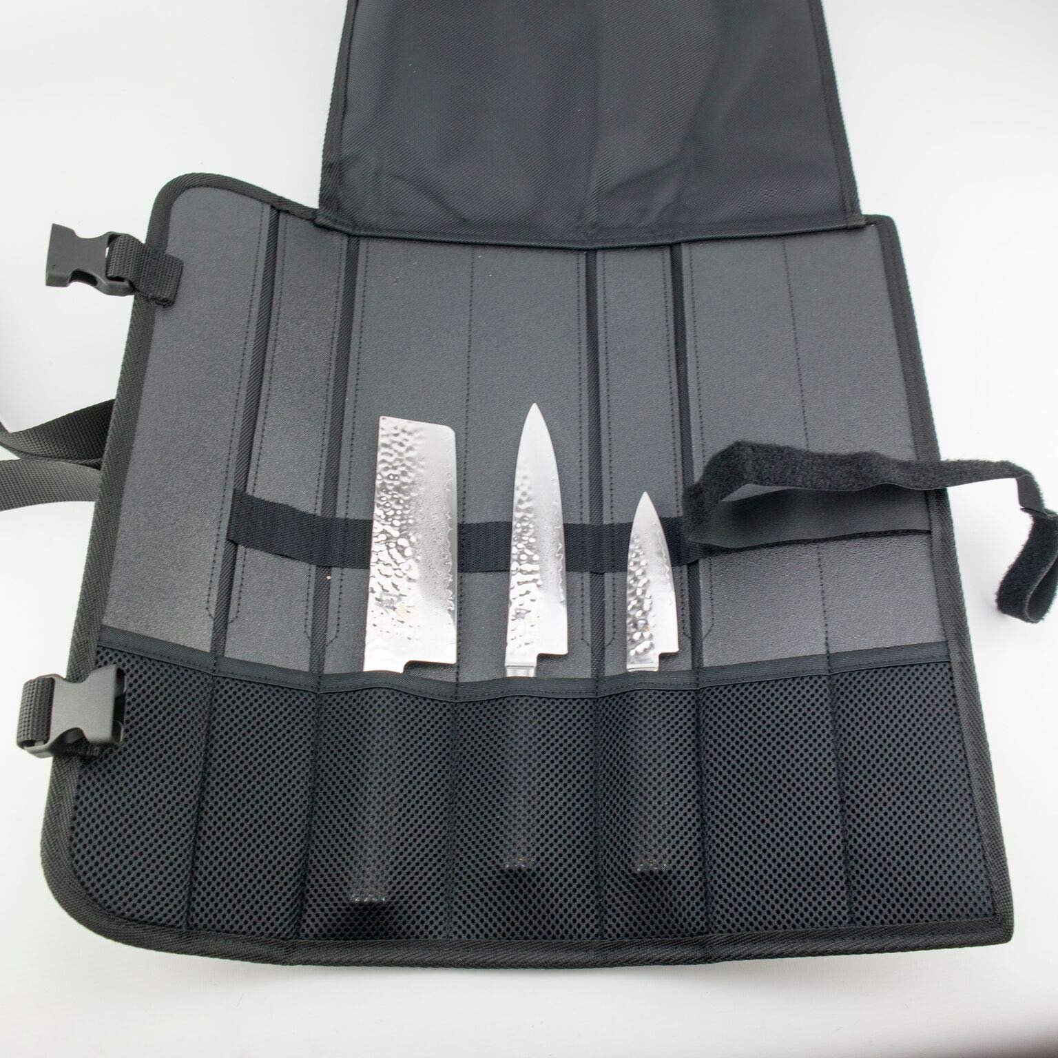 Набір ножів KAI Shun Tim Mälzer TDM-1700 (Офісний ніж), TDM-1701 (Універсальний ніж) та TDM-1742 (Nakiri) + Сумка для ножів KAI, фото №4