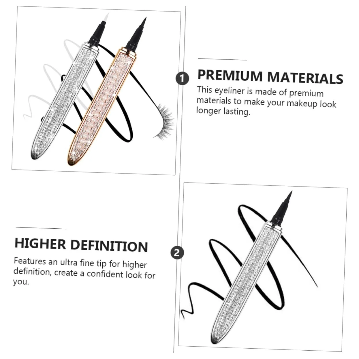 Лайнер Angoily Diamant-Eyeliner водостійка Рідка, фото №4 Лайнер Angoily Diamant-Eyeliner водостійка Рідка, фото №4