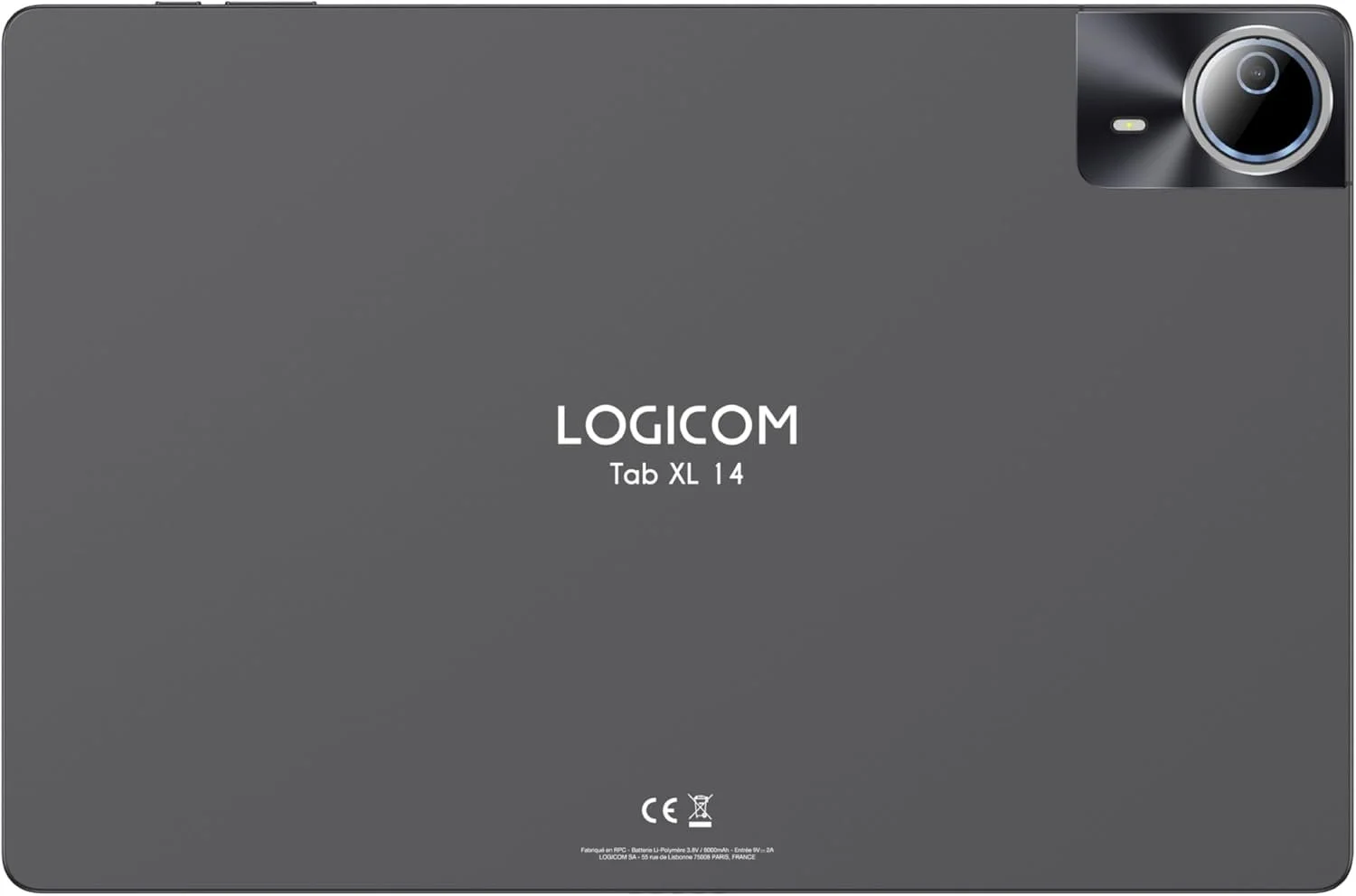 Планшет 14" Full HD LOGICOM Tab XXL14 4/128Gb 8 ядер Android 15 8000 mAh Сірий, фото №3