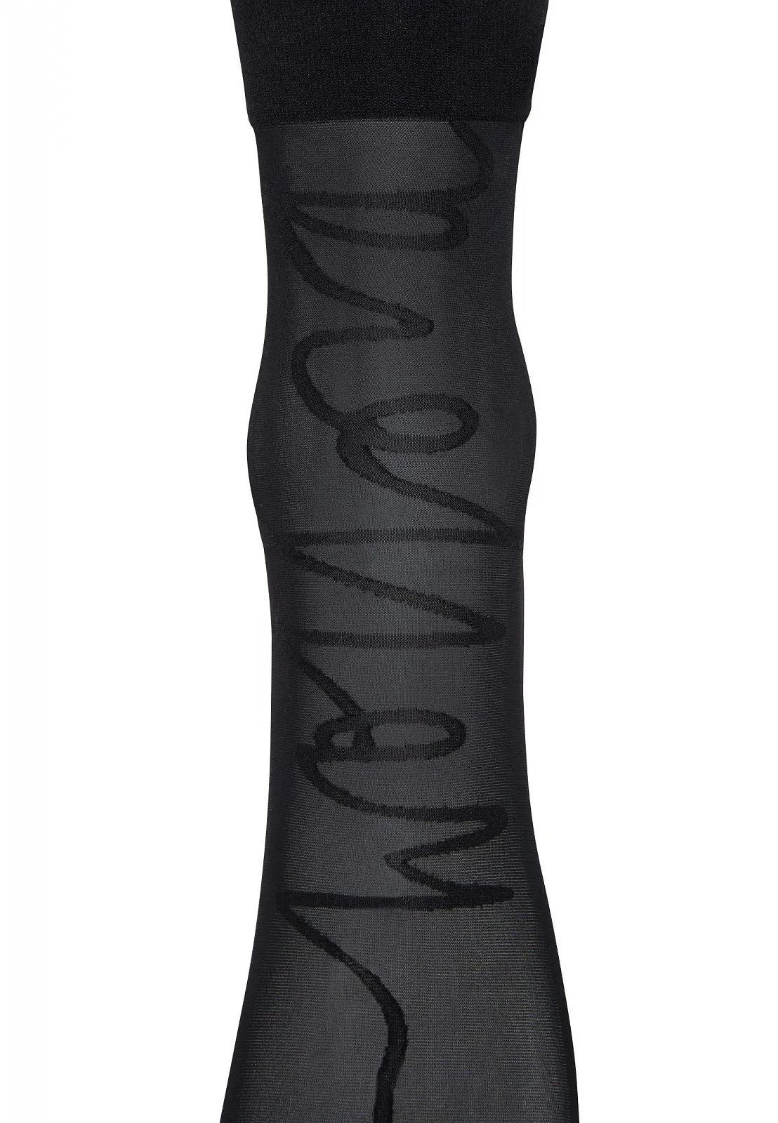 Носки Wolford Aurora Script Женские Черный OS, черный, фото №4