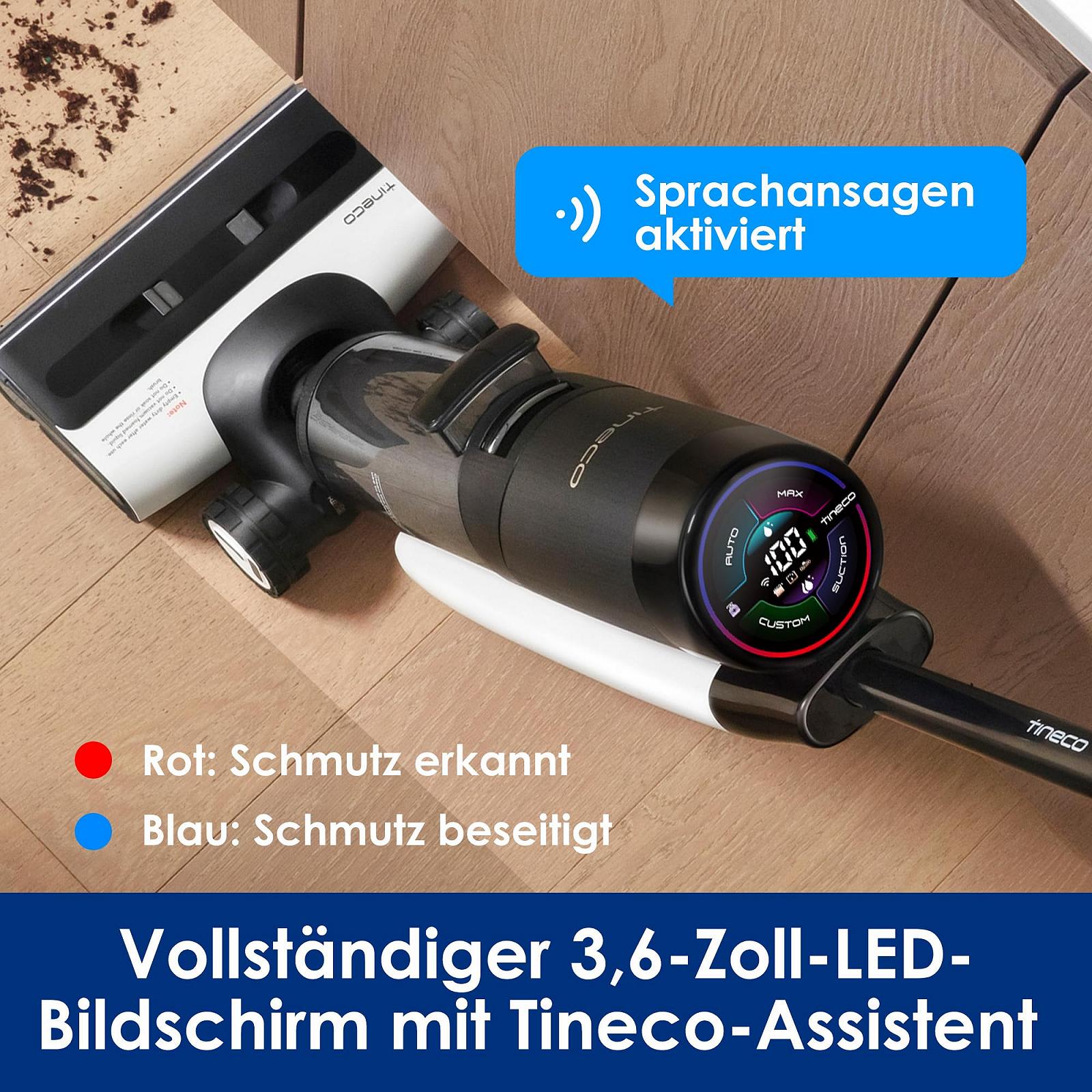 Пилосос Tineco Floor One S7 Pro Wet Dry Єлектричний швабра 40 хвилин Центрифужне сушіння Двостороннє очищення країв Інтелектуальне виявлення Тривалий термін батареї Самоочищення для шерсті тварин, фото №7 Пилосос Tineco Floor One S7 Pro Wet Dry Єлектричний швабра 40 хвилин Центрифужне сушіння Двостороннє очищення країв Інтелектуальне виявлення Тривалий термін батареї Самоочищення для шерсті тварин, фото №7