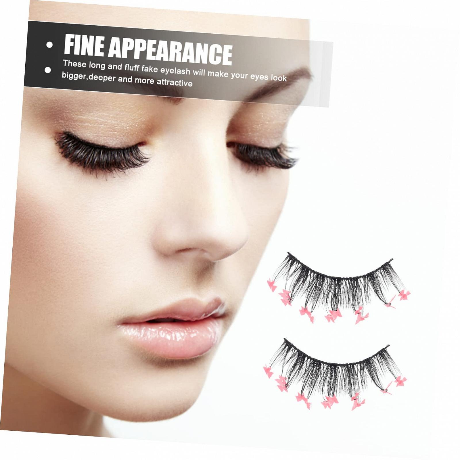 Накладні вії Angoily 2 пари з блискітками Хімічне волокно 5D густі, фото №4 Накладні вії Angoily 2 пари з блискітками Хімічне волокно 5D густі, фото №4