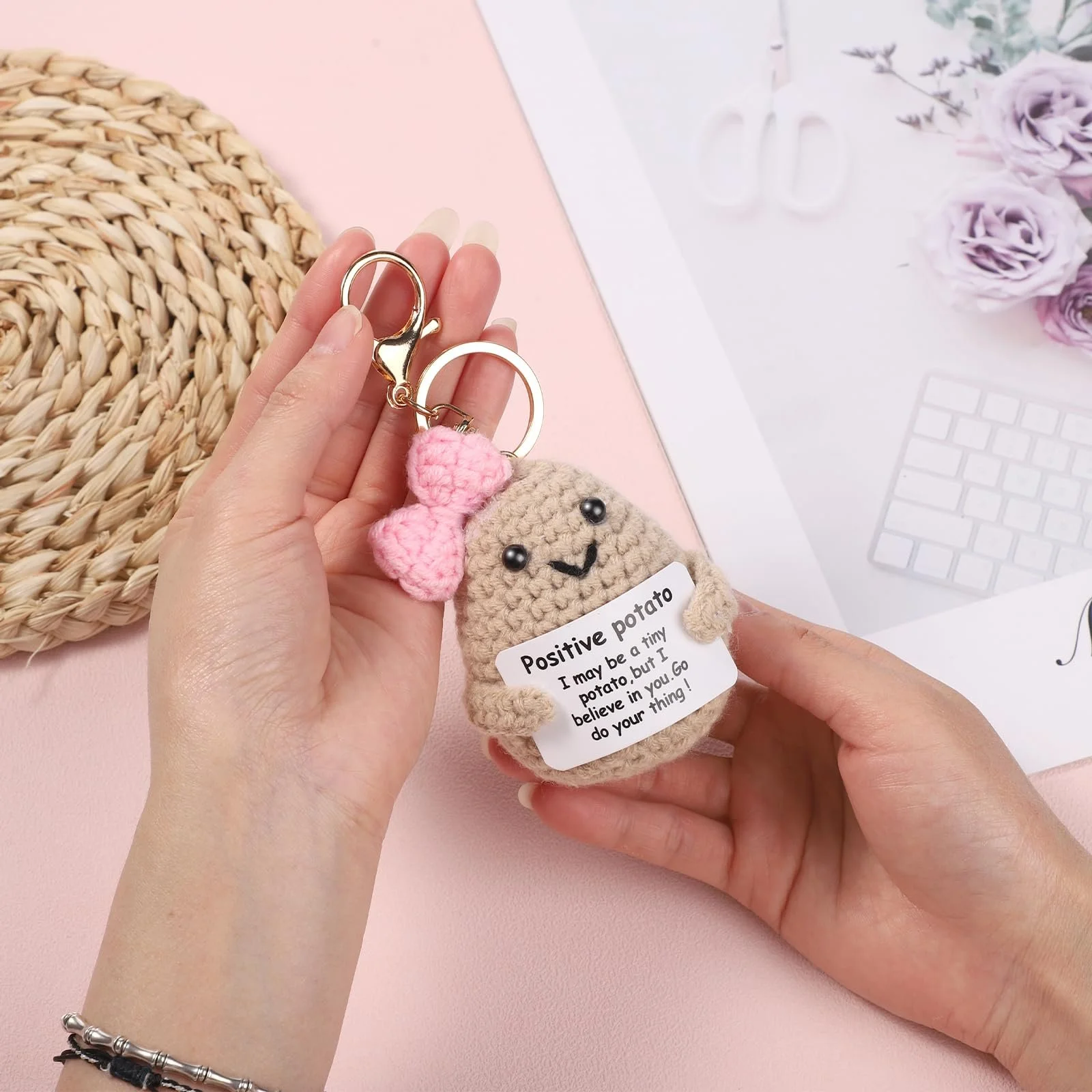 lasuroa Positive Potato 12,5 см Sweet Potato для емоційної підтримки з карткою натхнення, фото №4 lasuroa Positive Potato 12,5 см Sweet Potato для емоційної підтримки з карткою натхнення, фото №4