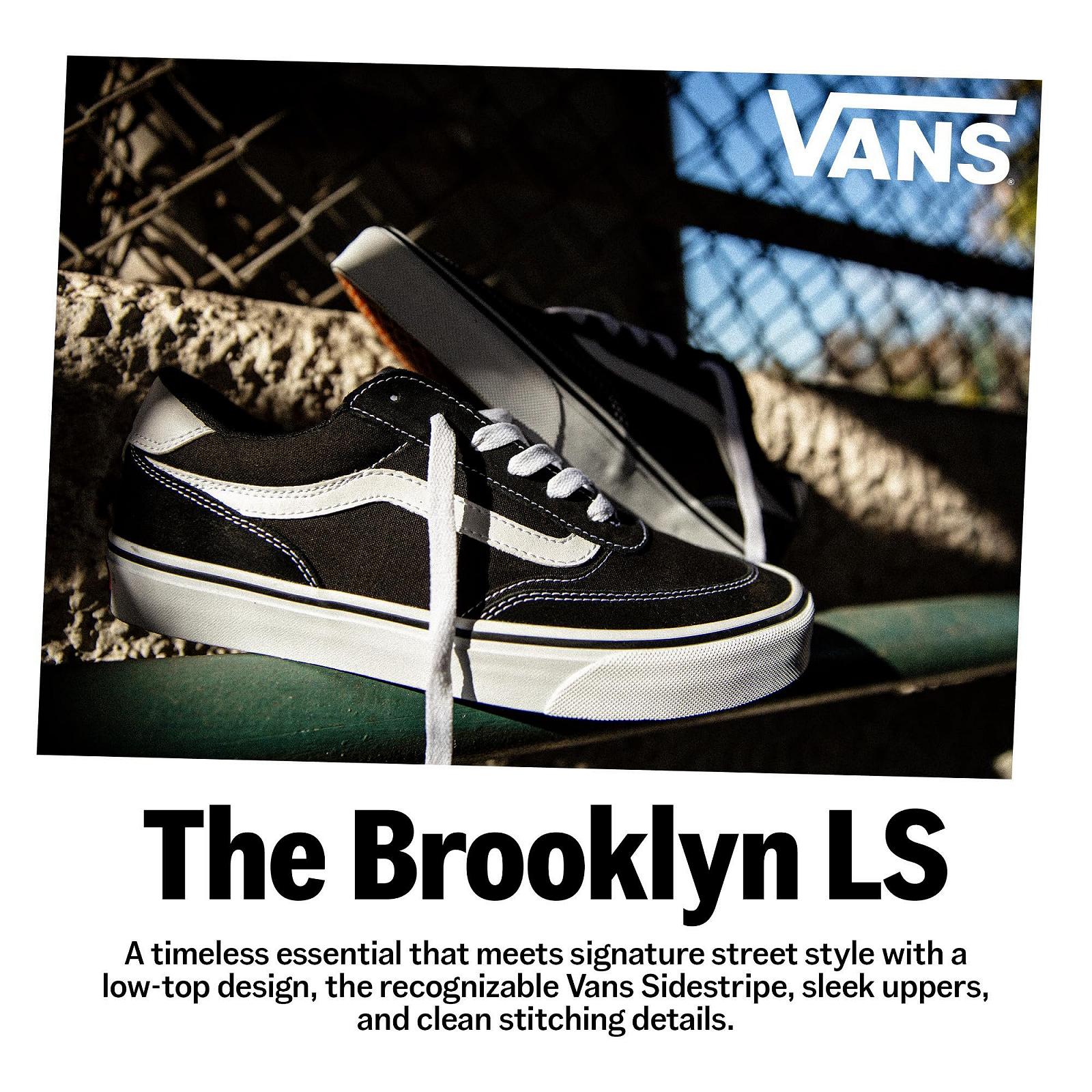 Кроссовки Vans Brooklyn Canvas, White/White, фото №7