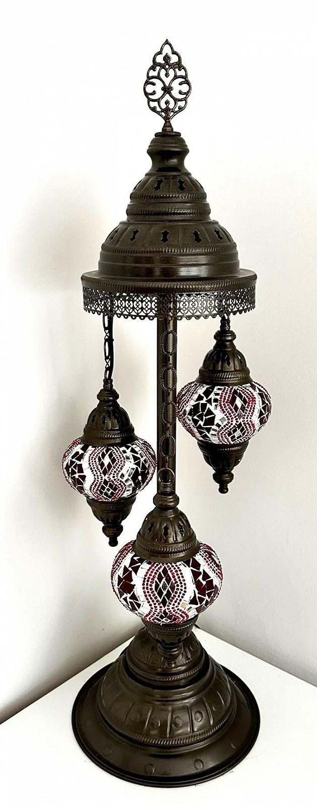 Настільна лампа Samarkand Lights M Мозаїчна Східна Червона, фото №4