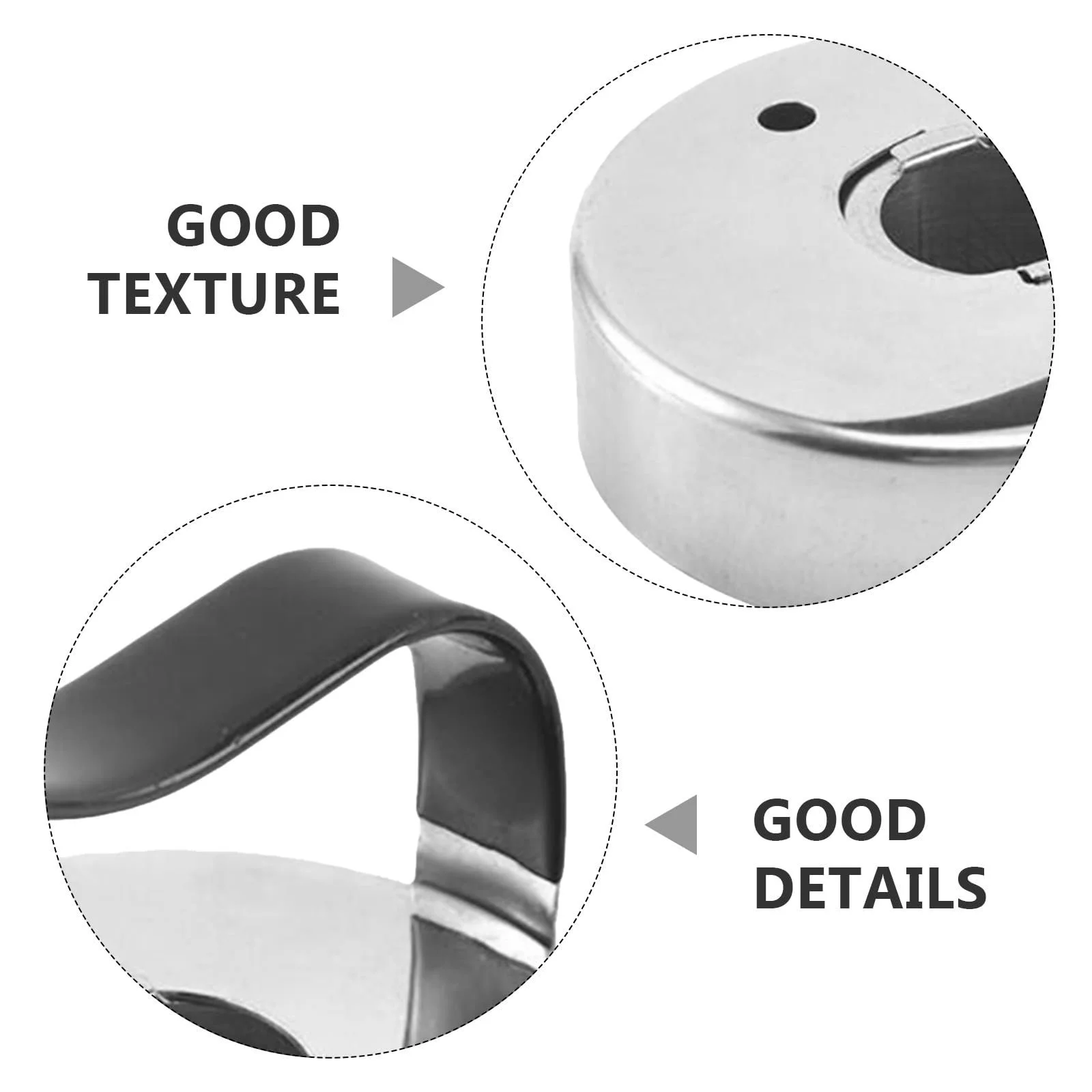 Формы для пончиков Healifty 2 шт. Нержавеющая сталь 7.4 см антипригарные, фото №3