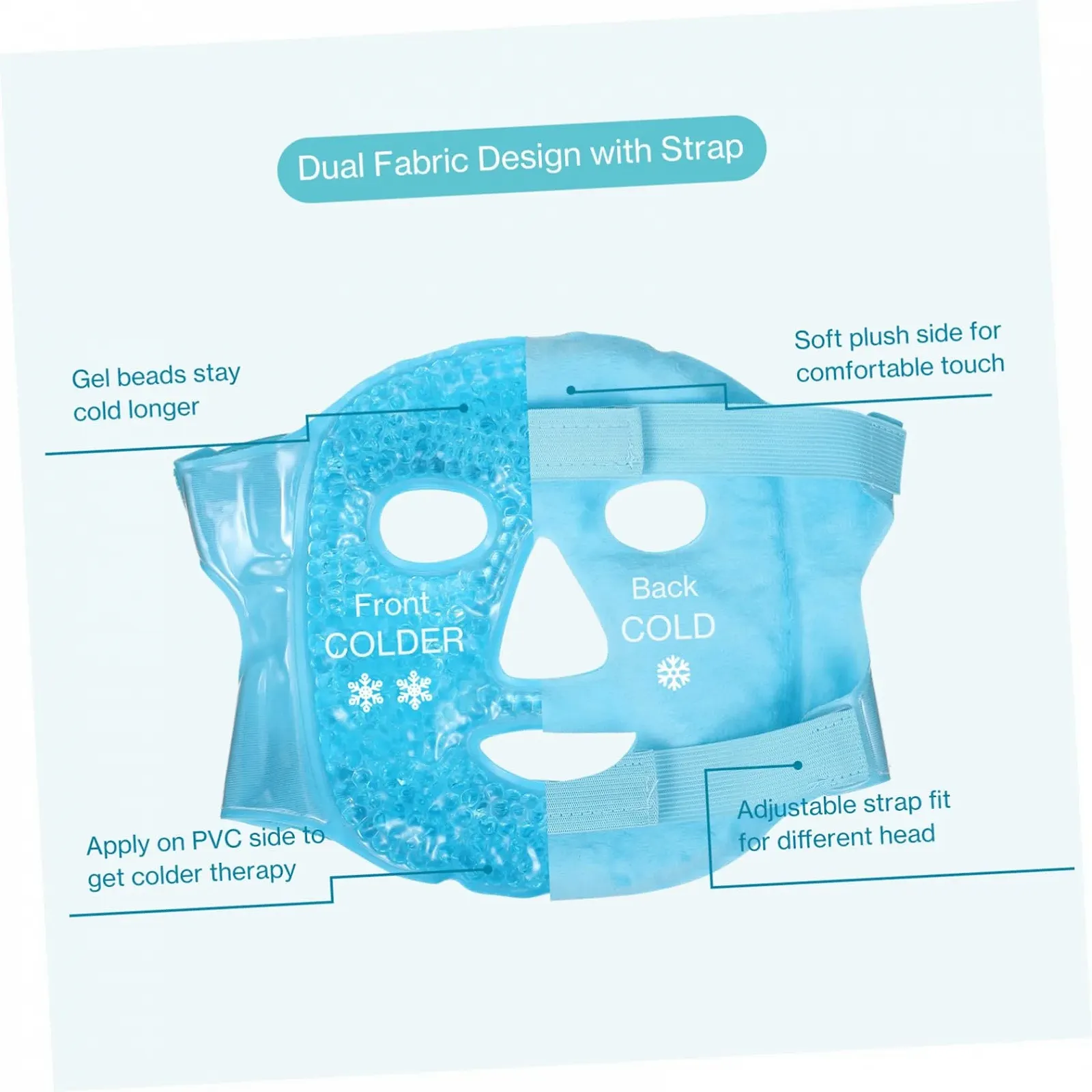 Охлаждающая Маска для Глаз CALLARON для Женщин, 2 шт., фото №4