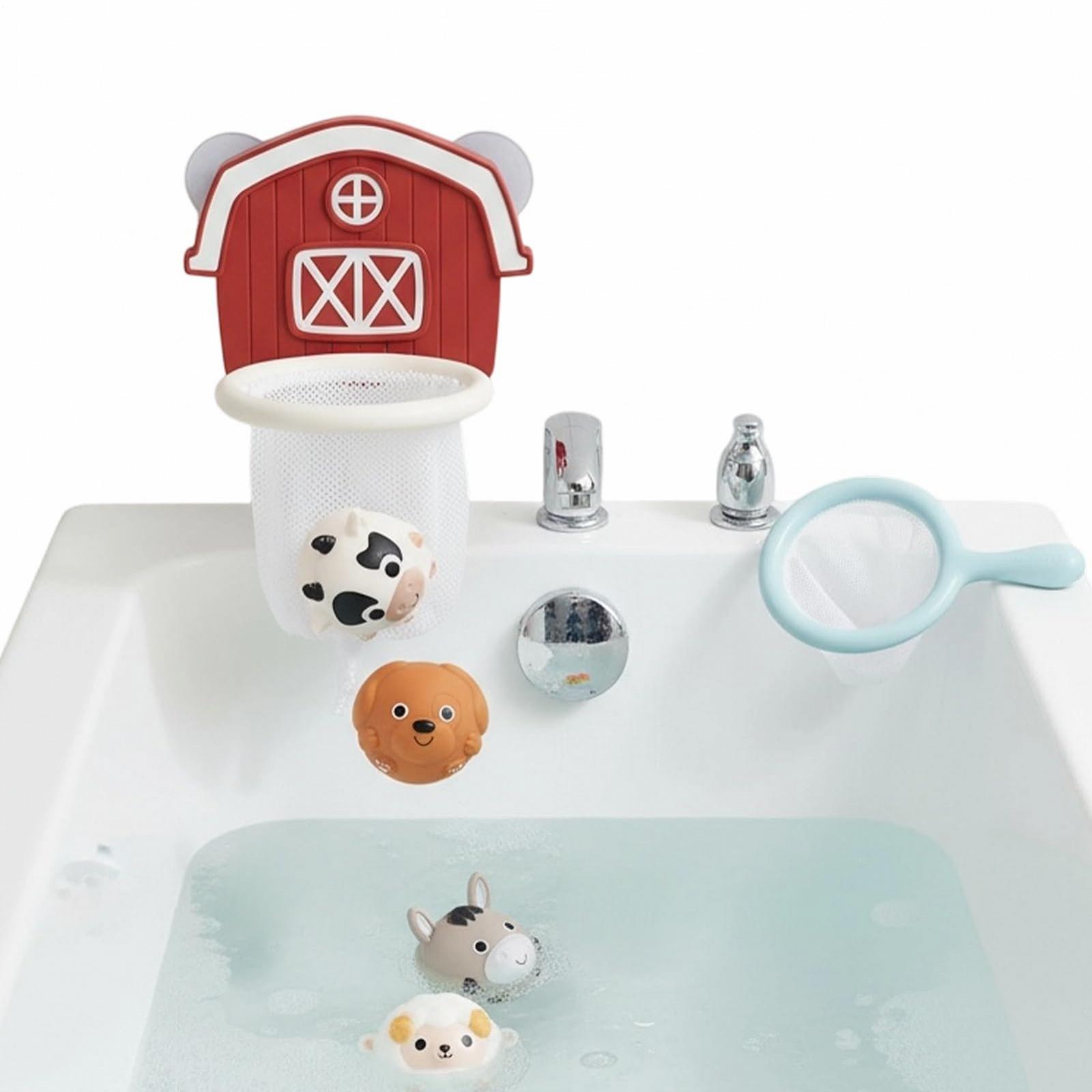 Іграшка для ванни Баскетбол з 6 мякими кульками у формі тварин, фото №1