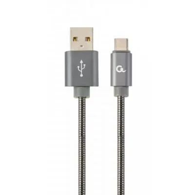 Дата кабель USB 2.0 AM to Type-C 2.0m Cablexpert (CC-USB2S-AMCM-2M-BG), фото №1 Дата кабель USB 2.0 AM to Type-C 2.0m Cablexpert (CC-USB2S-AMCM-2M-BG), фото №1
