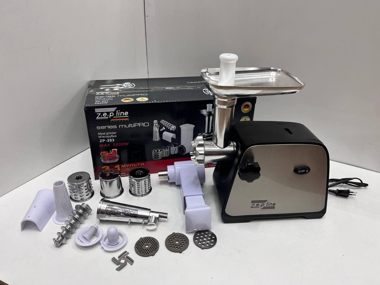 Электромясорубка соковыжималка с шинковкой Zepline ZP-203, фото №1 Электромясорубка соковыжималка с шинковкой Zepline ZP-203, фото №1