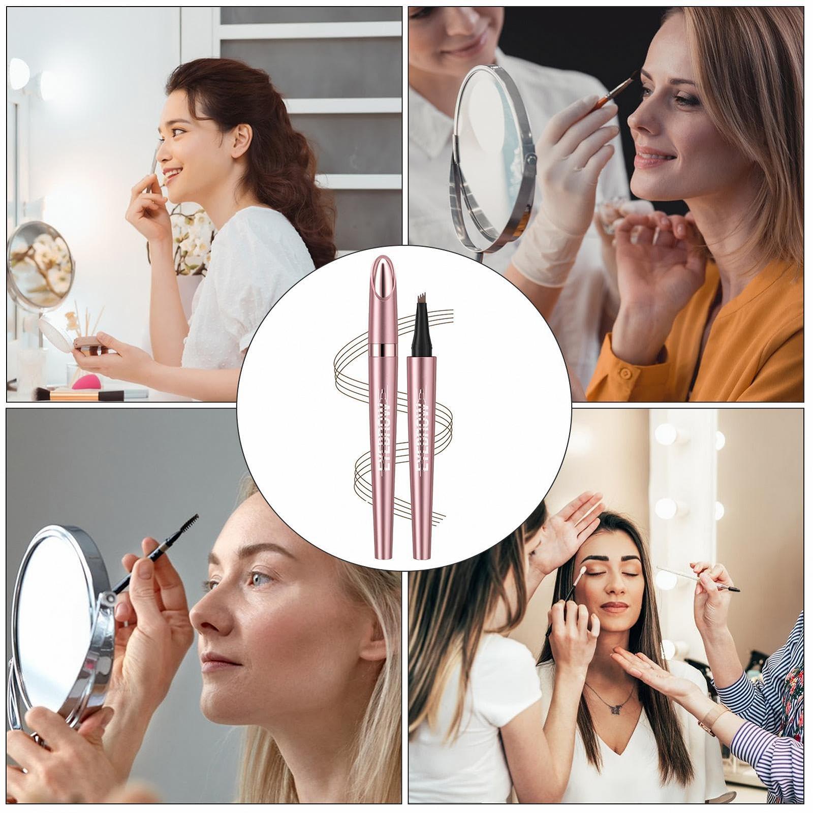 Карандаш для бровей 3D 4-х зубчатый водостойкий, фото №7