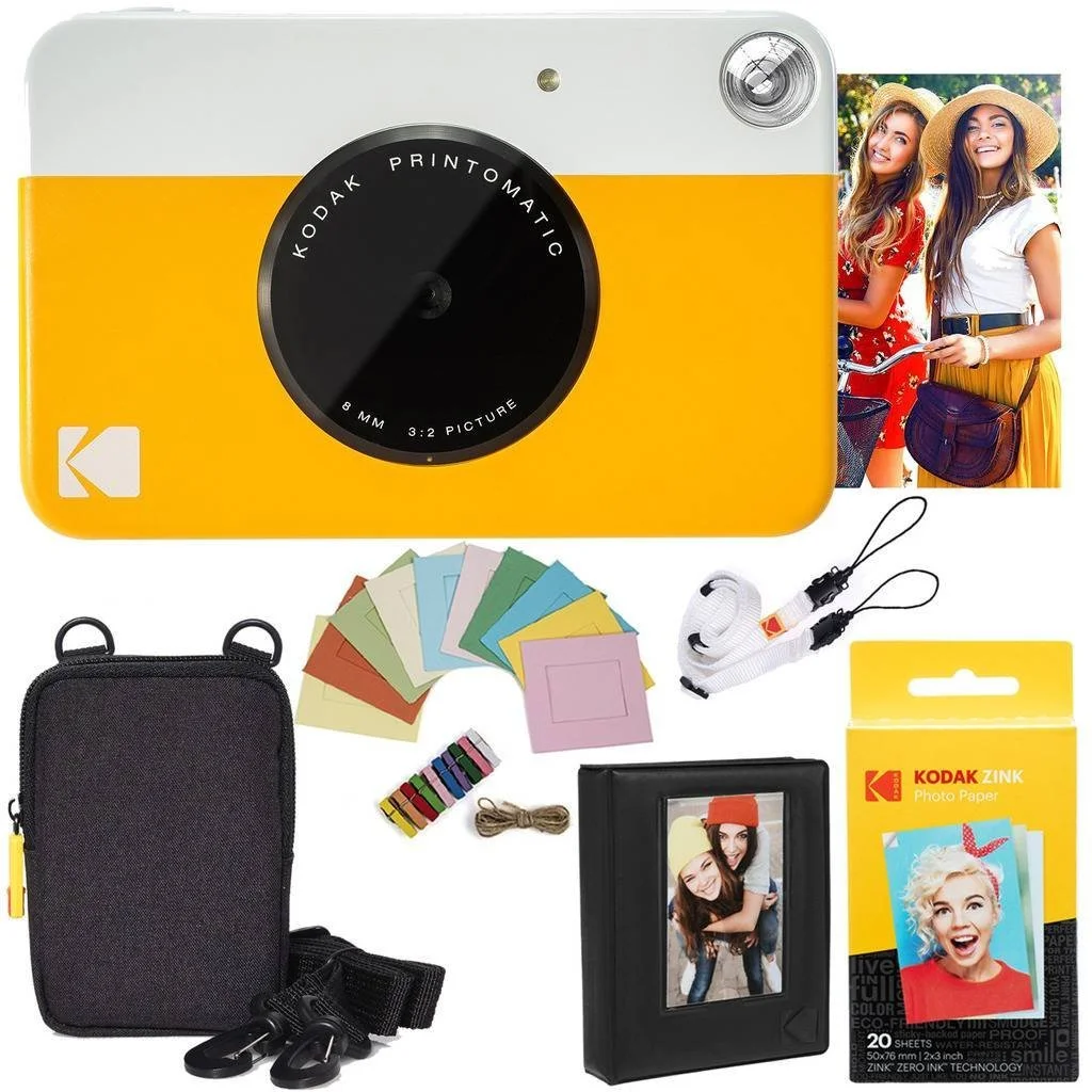 Фотокамера мгновенной печати Kodak Printomatic Zink Paper Bundle Yellow, фото №1