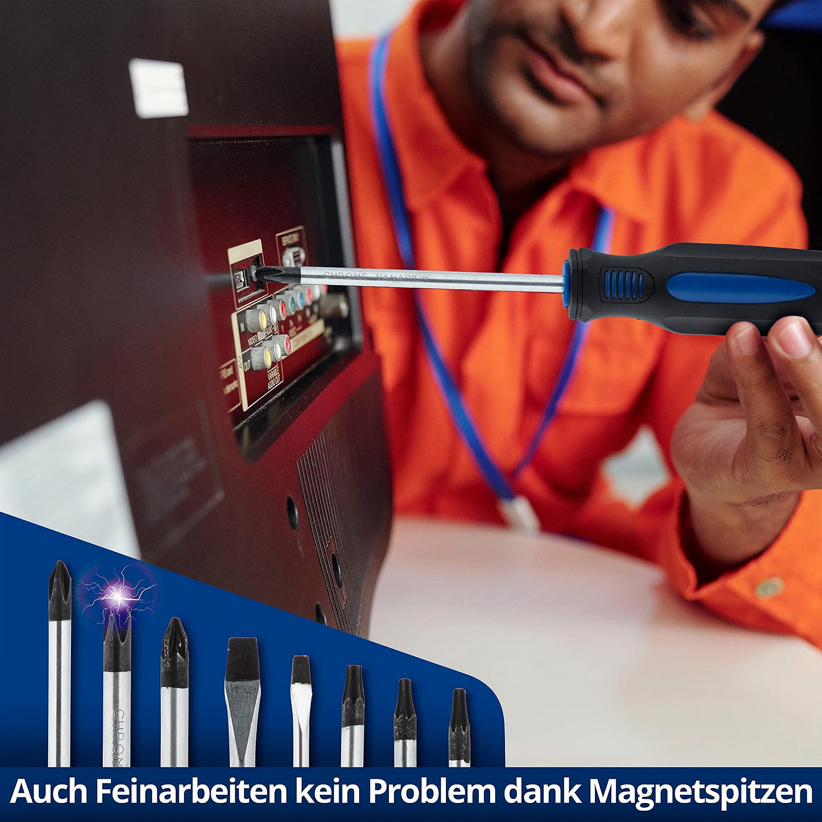 Набор отвёрток vendify® Premium 8-Piece Torx, Cross, Slotted Magnetic, Phillips, Rustproof, фото №4 Набор отвёрток vendify® Premium 8-Piece Torx, Cross, Slotted Magnetic, Phillips, Rustproof, фото №4