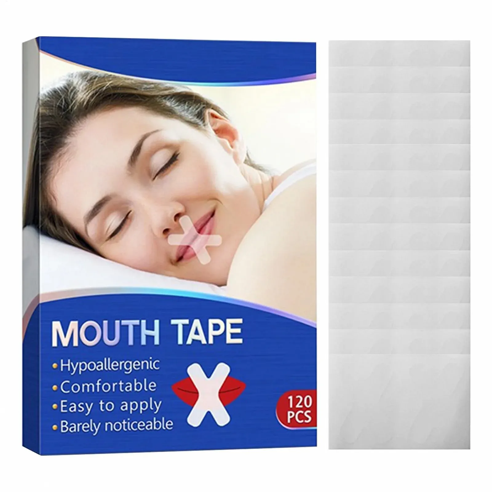 Смужка проти хропіння, патч для сну, дихальна стрічка для носа для дому, фото №1