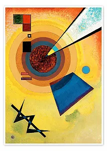 Постер Wassily Kandinsky "Зеленый и красный" 60 x 80 см - Фото 1