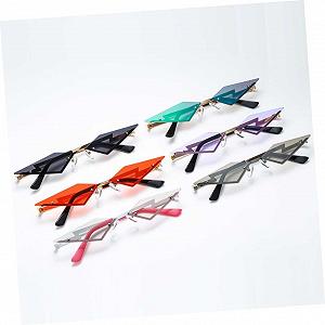 Набір сонцезахисних окулярів (3 шт.) PACKOVE Без оправи Круглі Чорний, Сірий synthetic.ua - Фото 1