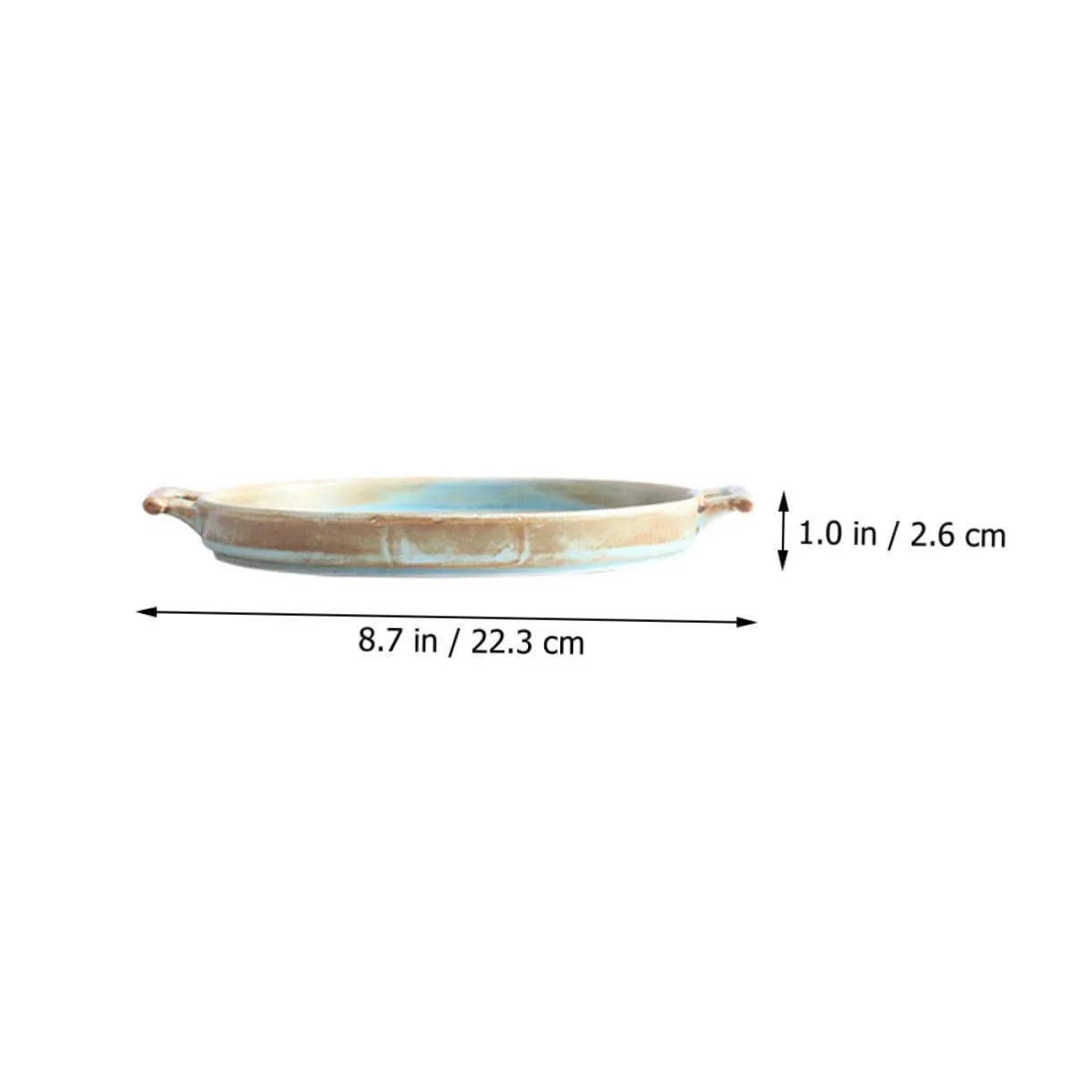 Форма для запекания SOIMISS круглая керамическая термостойкая с ручками антипригарная, фото №2