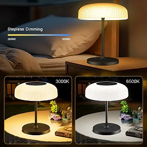 Настільна лампа AGOTD Solar Outdoor Wireless USB-C Touch Dimmable Warm White Cool White IP65 synthetic.ua - Фото 1