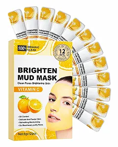 Маска для лица Vitamin C глиняная, 12 шт - Фото 1